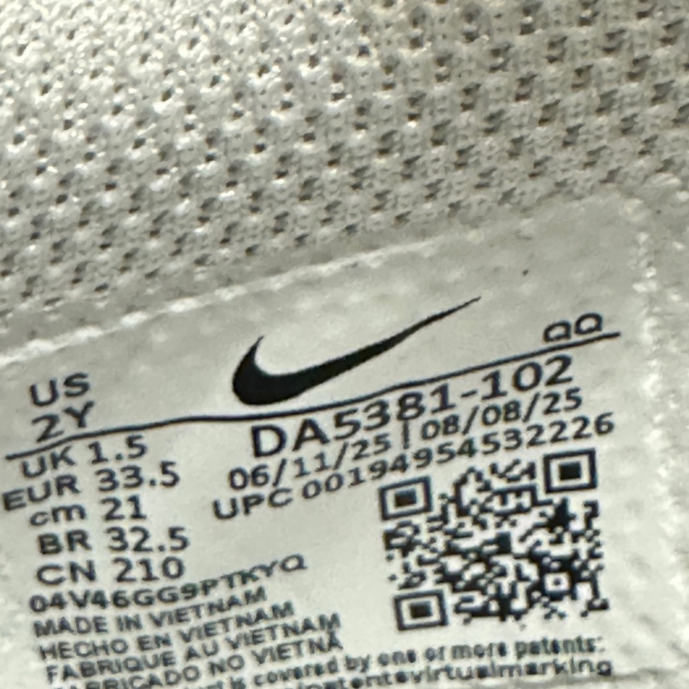 Nike Unisex Toddler Court Legacy Low White Casual Sneaker Youth 1Y 2Y 3Y NEW - Picture 9 of 11